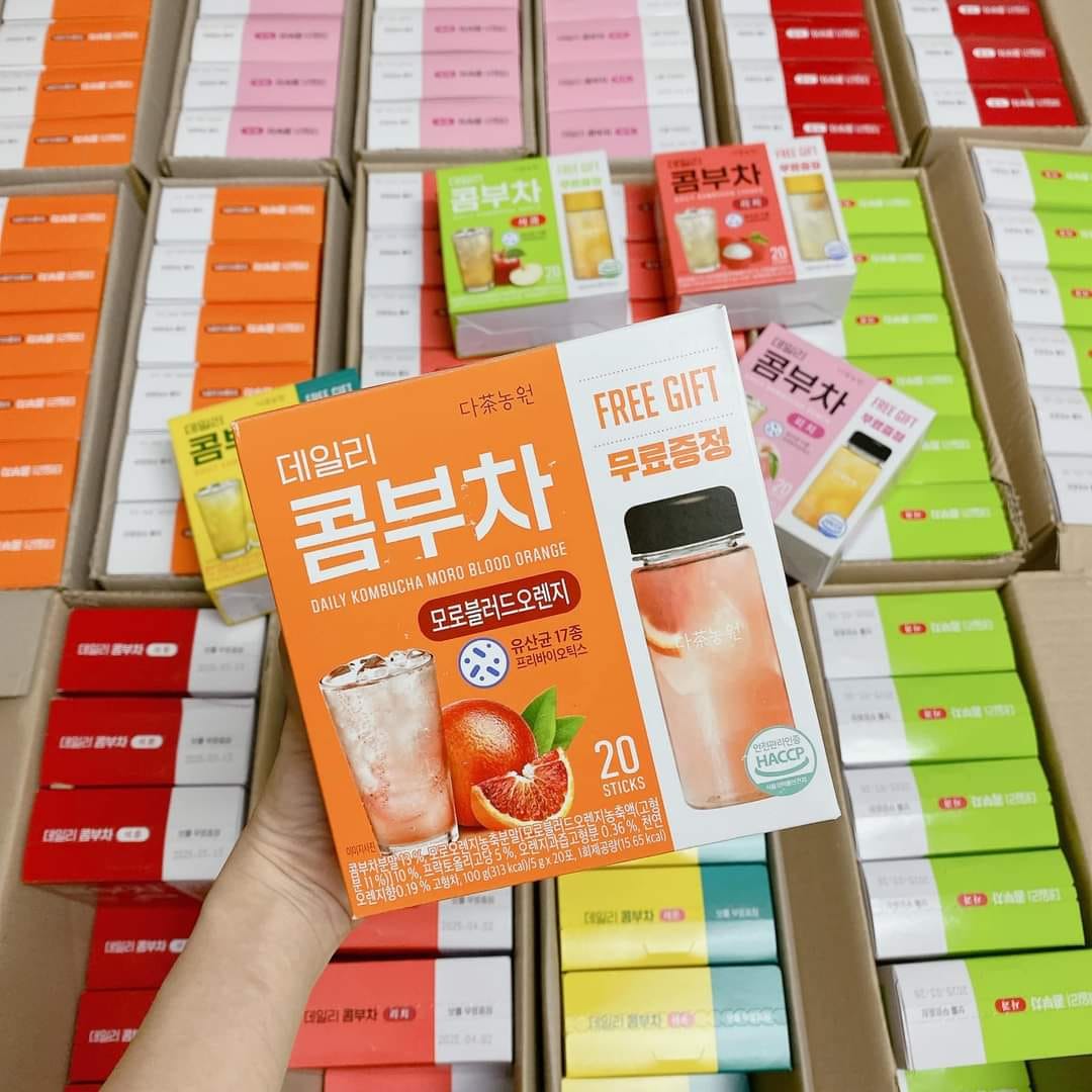 Trà KOMBUCHA VỊ Cam Đỏ